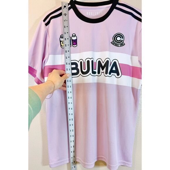 Dragon Ball Z Bulma Pink 97 Jersey - BoxLunch Exclusive Women’s Medium - Picture 11 of 16